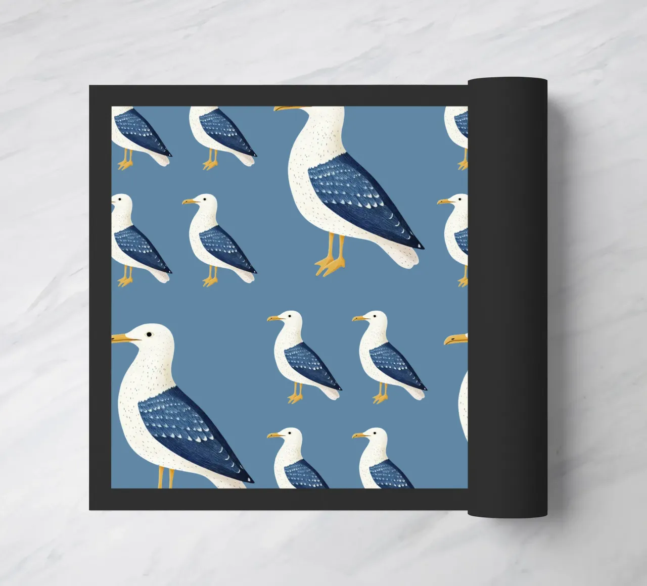 Möwe Fußmatte von Curious Canvas