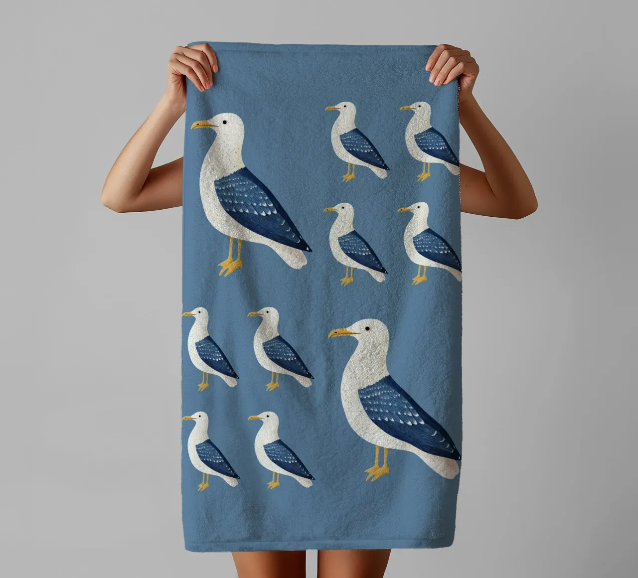 Mouette serviette de bain de Curious Canvas