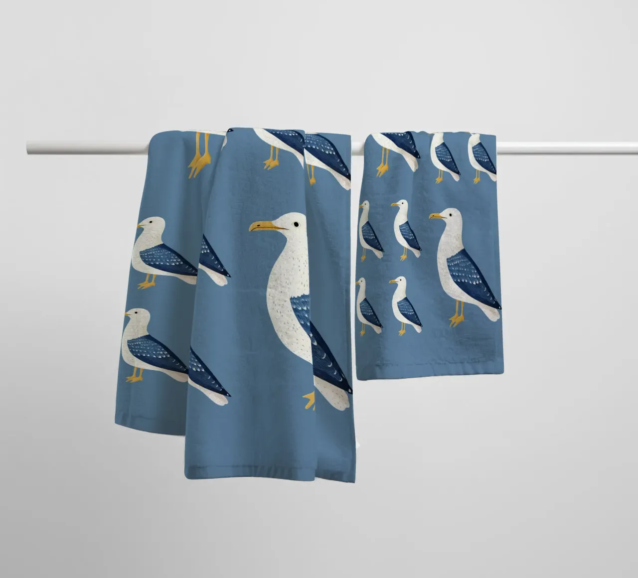 Mouette serviette de bain de Curious Canvas