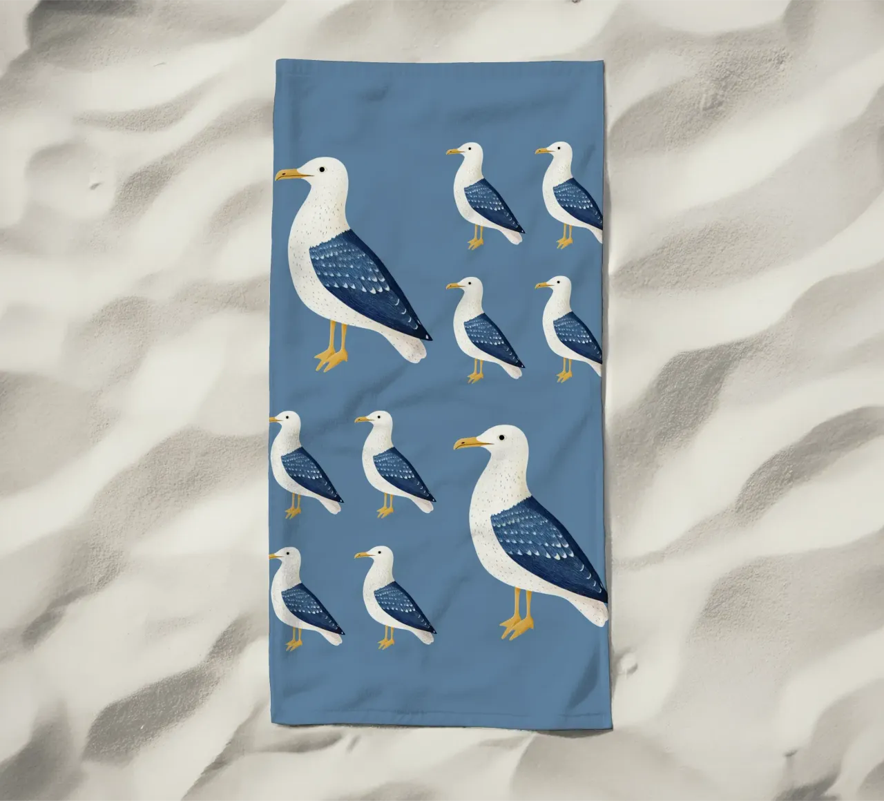 Gabbiano telo mare da Curious Canvas