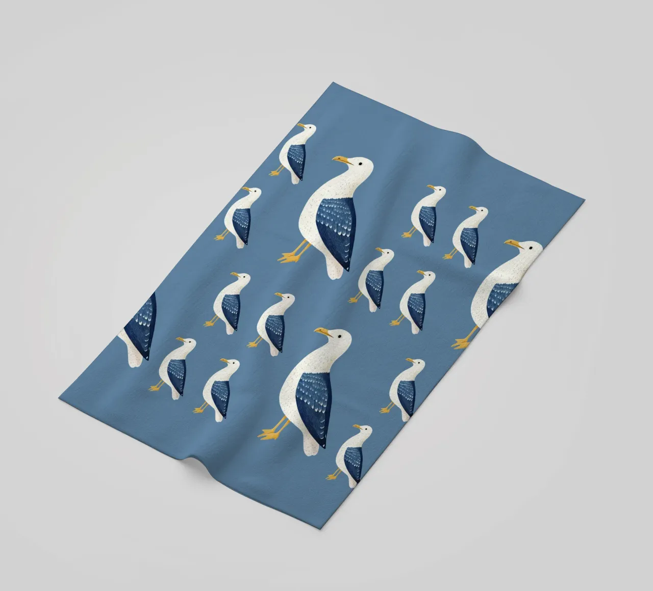 Gabbiano telo mare da Curious Canvas