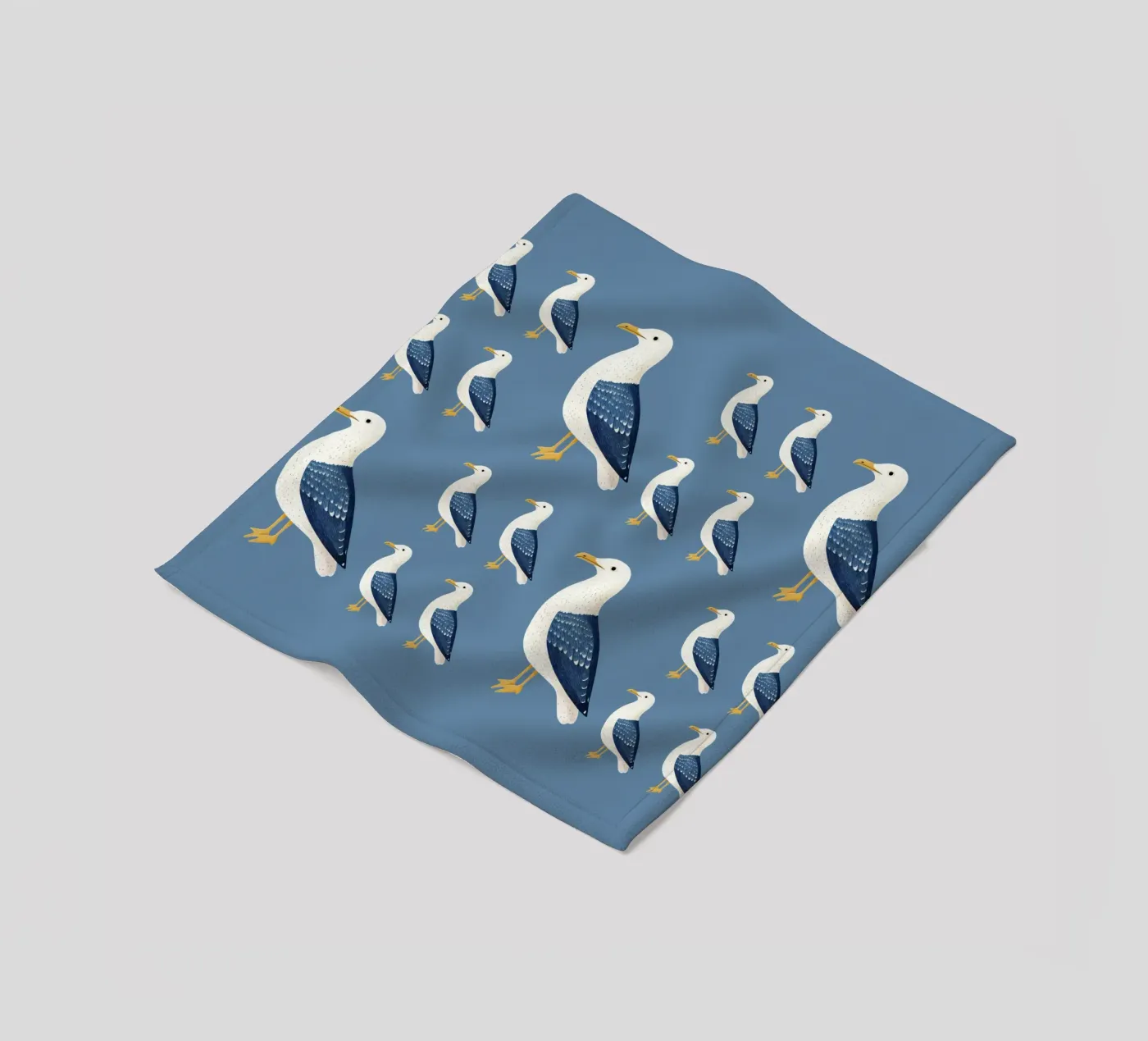 Möwe Fleecedecke von Curious Canvas