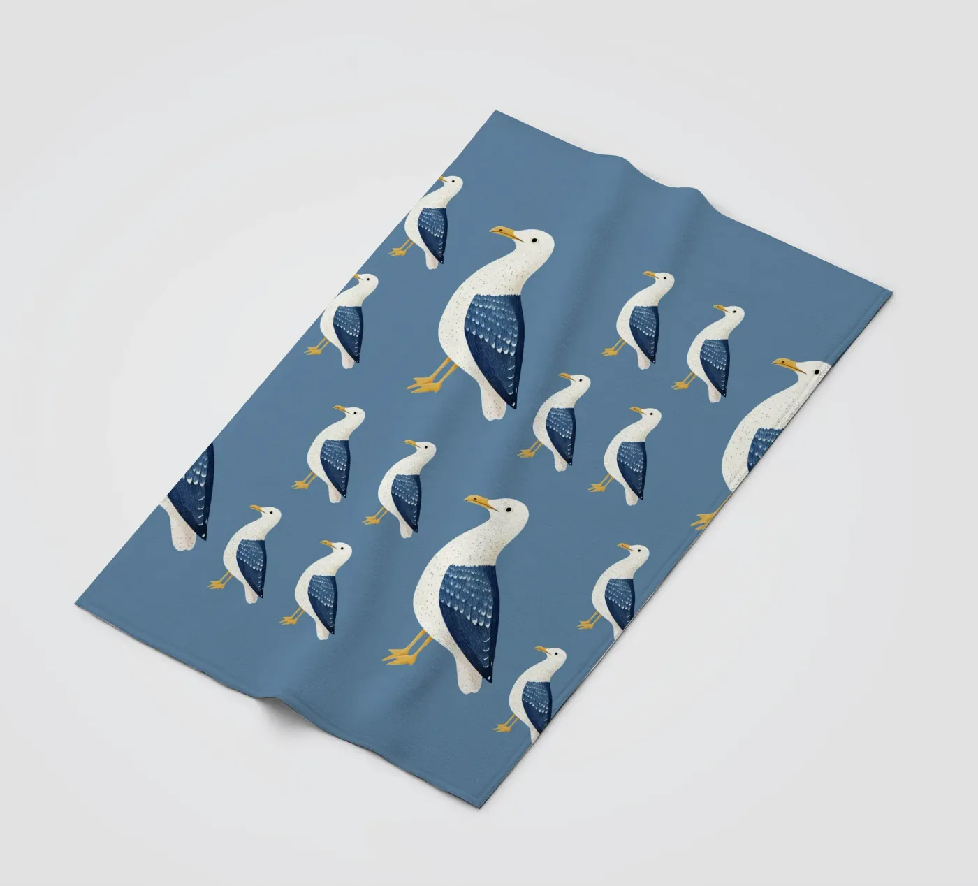 Möwe Fleecedecke von Curious Canvas