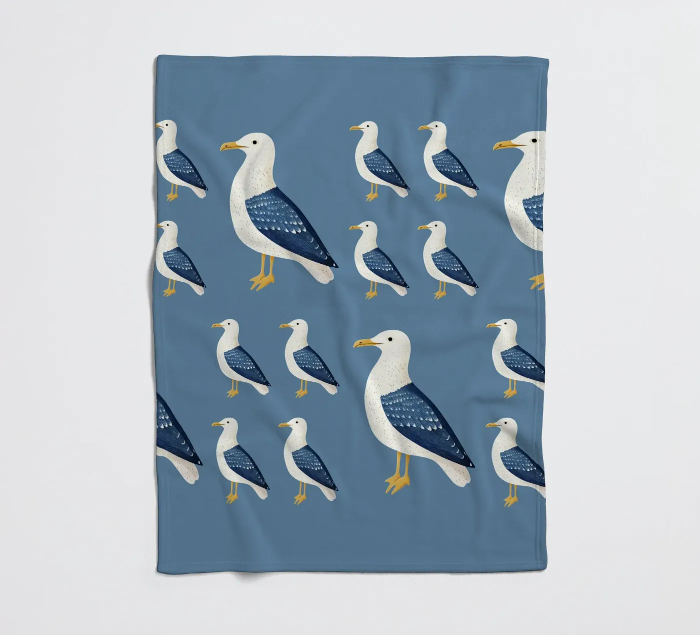 Möwe Fleecedecke von Curious Canvas