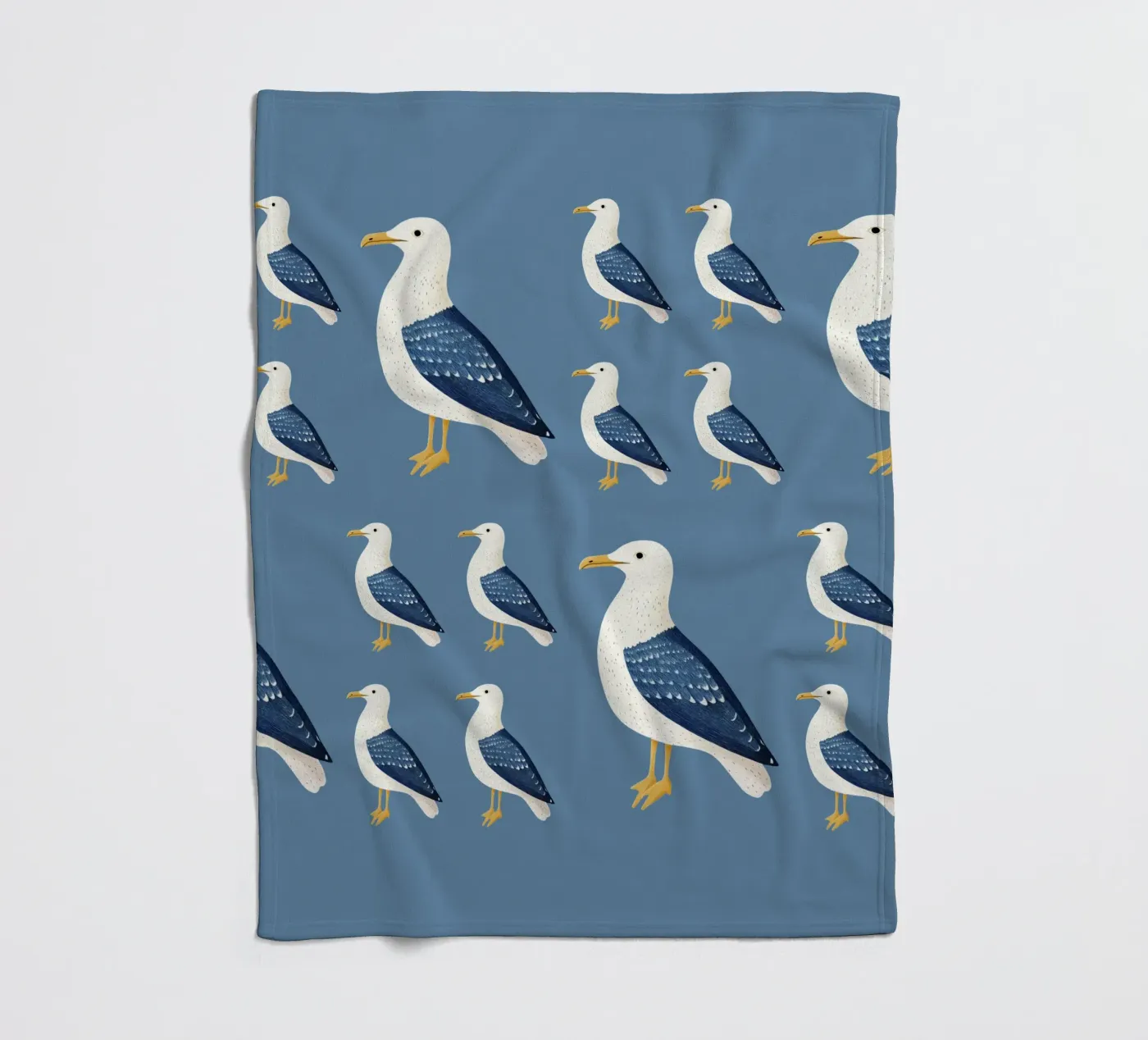 Möwe Fleecedecke von Curious Canvas