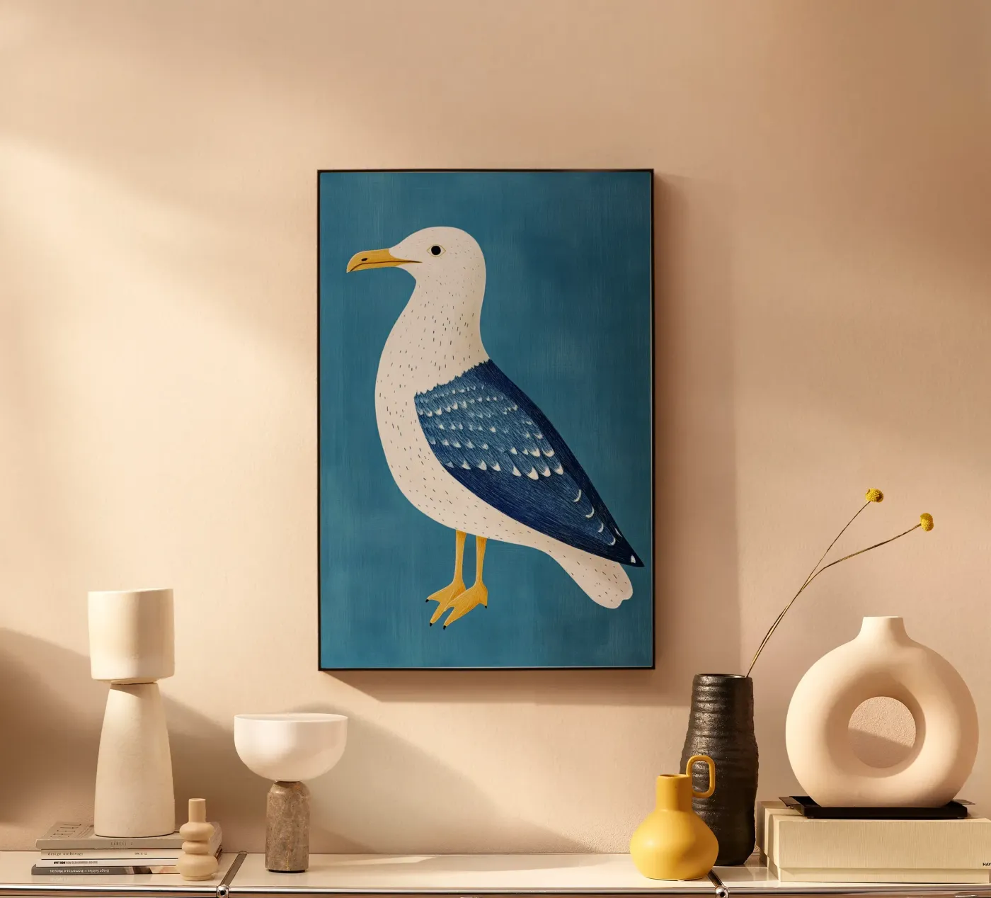 Seagull forex plate by Curious Canvas