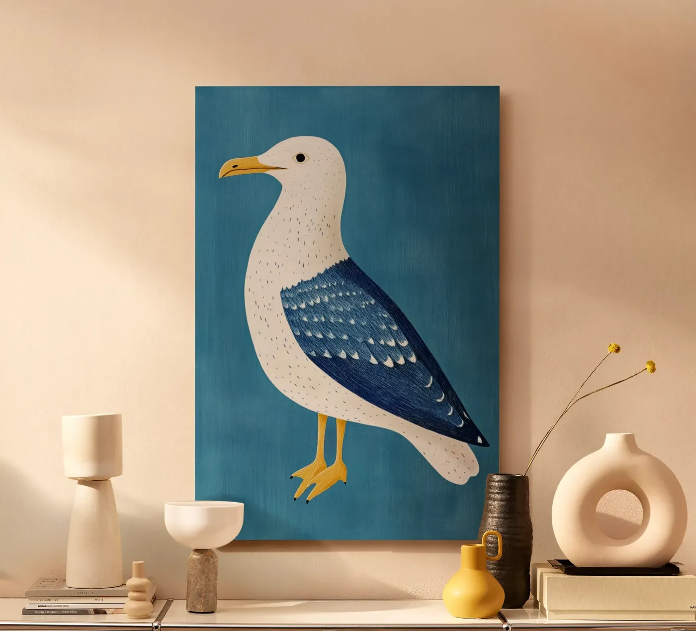 Seagull forex plate by Curious Canvas