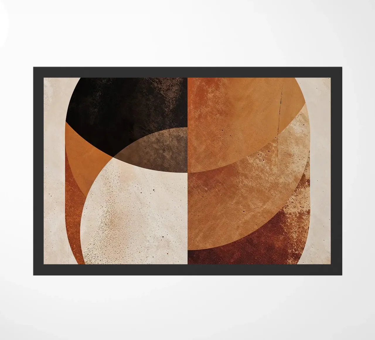 Kreisformen Geometrie Symmetrie Kreissegmente Quadranten ea Fußmatte von Kristen Parr