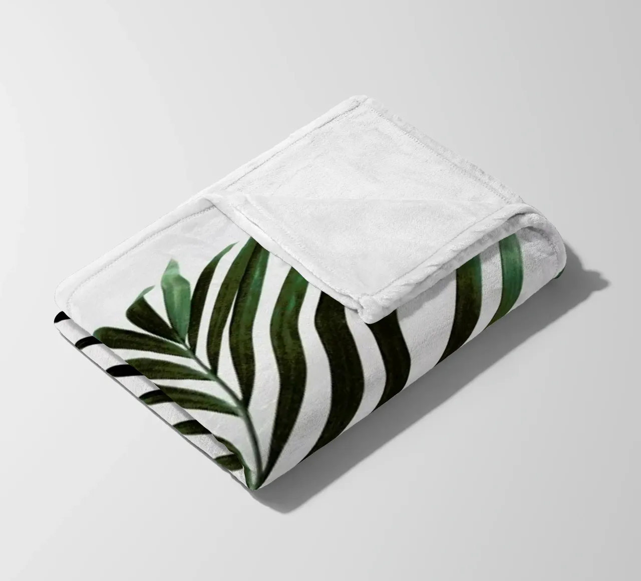 Minimal Palm Leaf coperta in pile da Studio Nahili