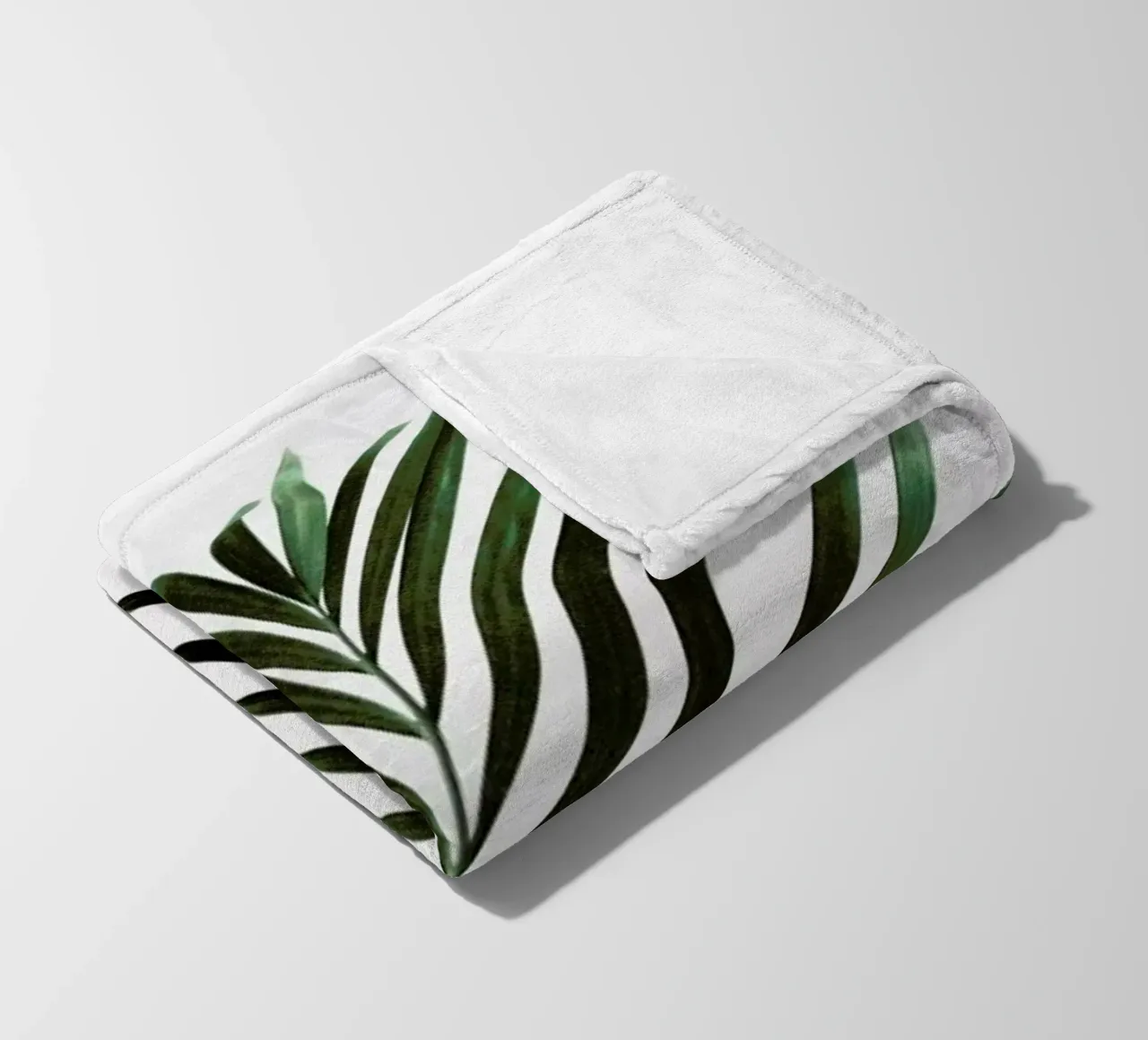 Minimal Palm Leaf coperta in pile da Studio Nahili