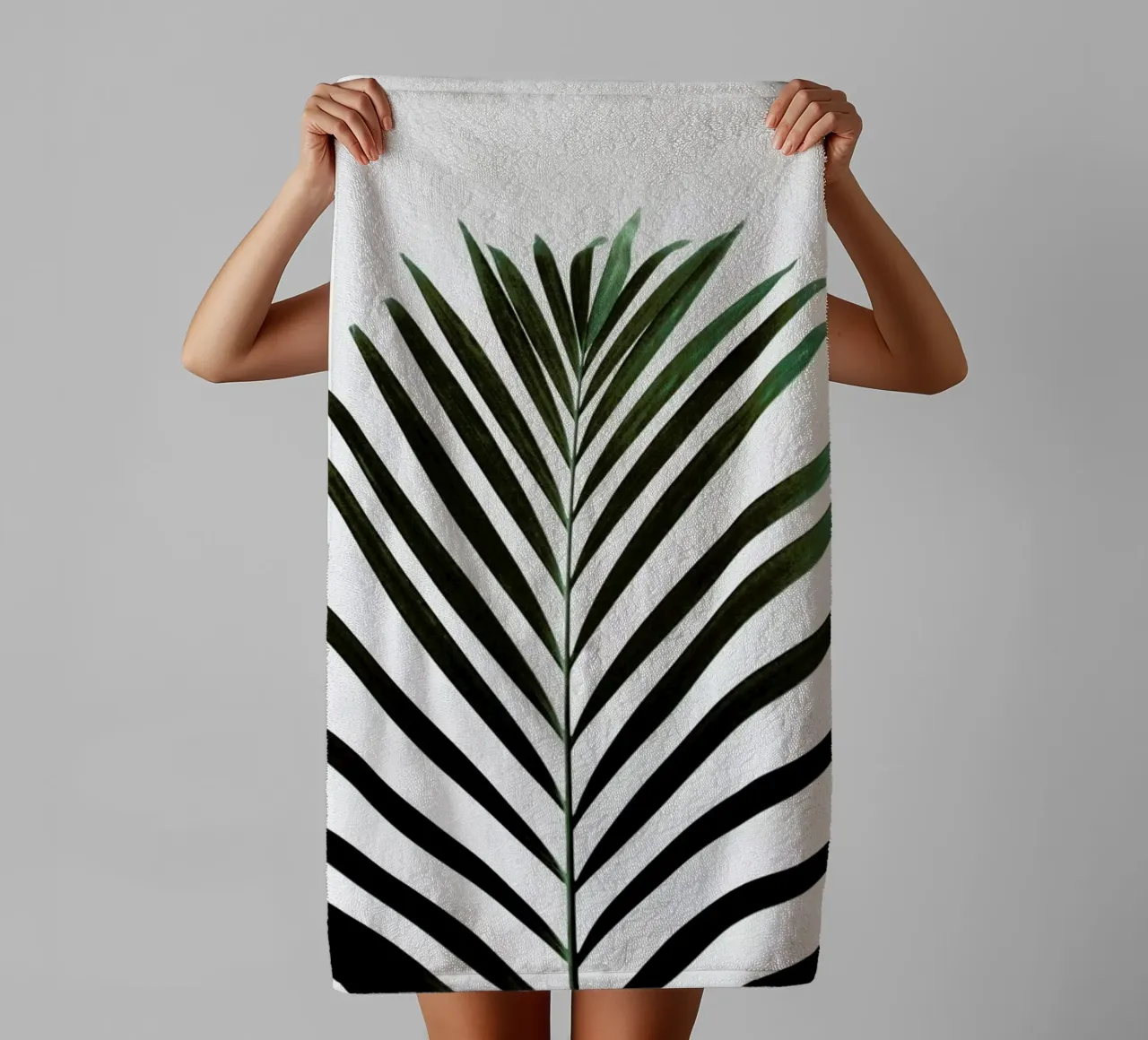 Minimal Palm Leaf asciugamano da bagno da Studio Nahili