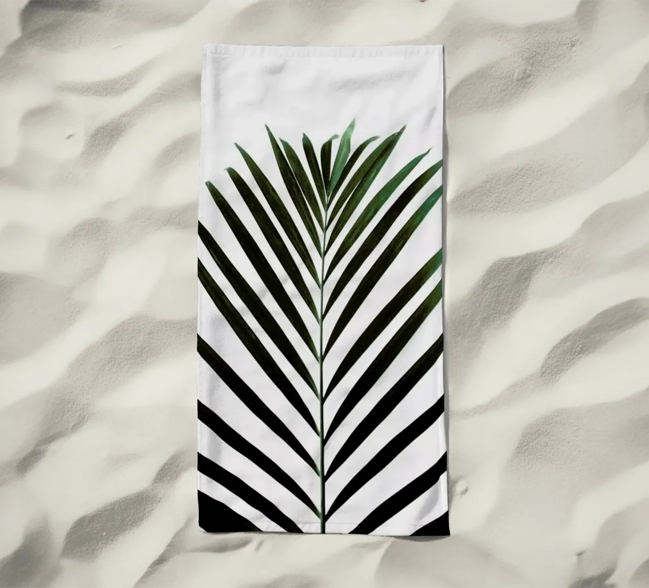 Minimal Palm Leaf telo mare da Studio Nahili