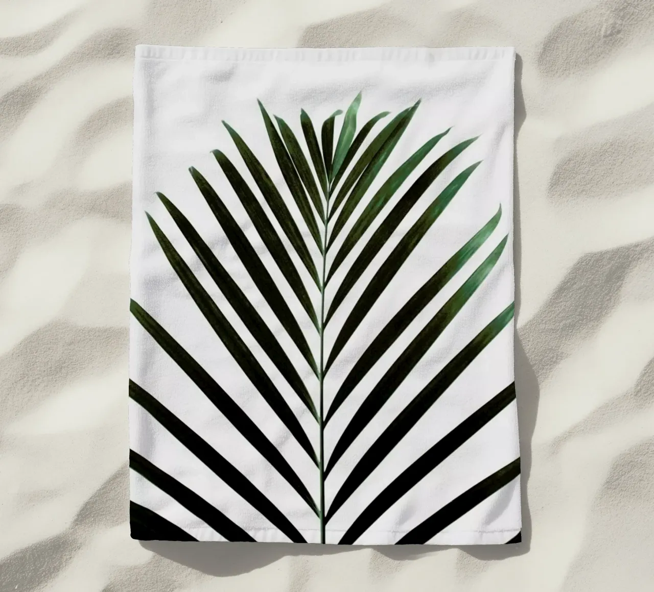Minimal Palm Leaf telo mare da Studio Nahili