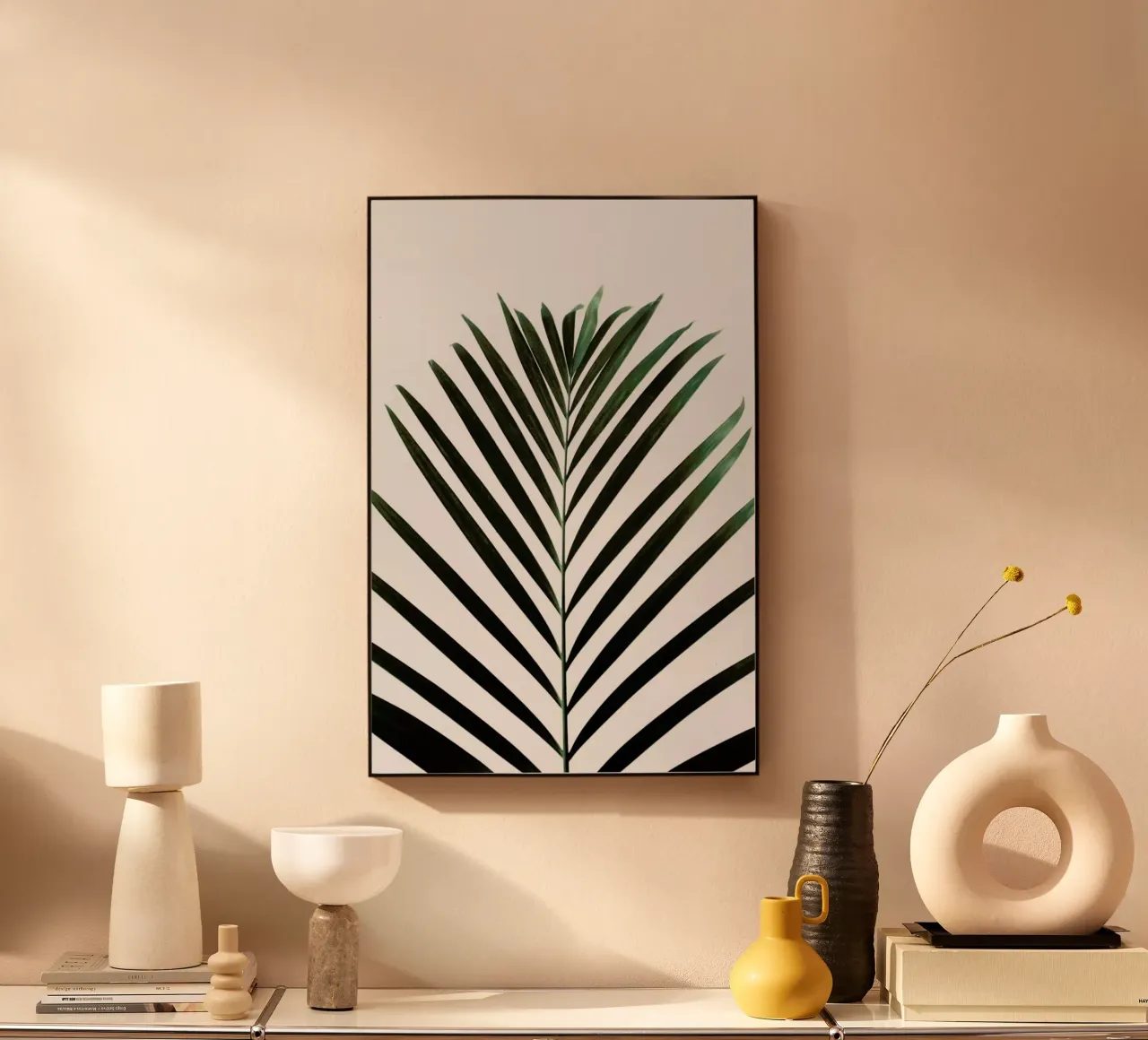 Minimal Palm Leaf alluminio dibond da Studio Nahili