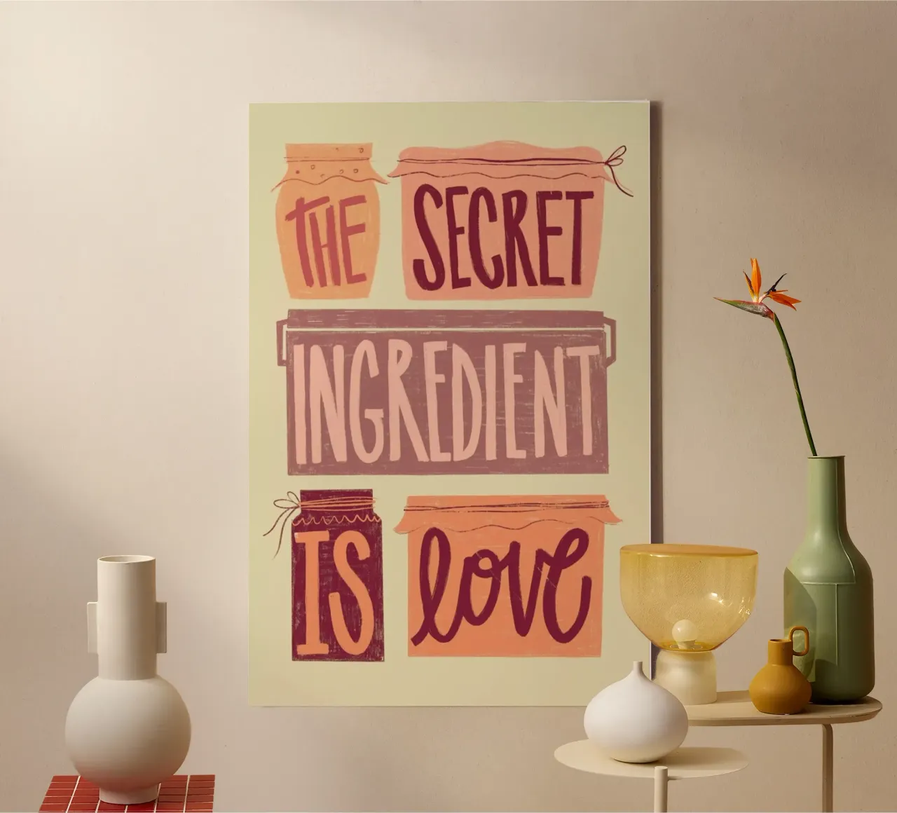 The Secret Ingredient tela con Cornice a cassetta da Studio One