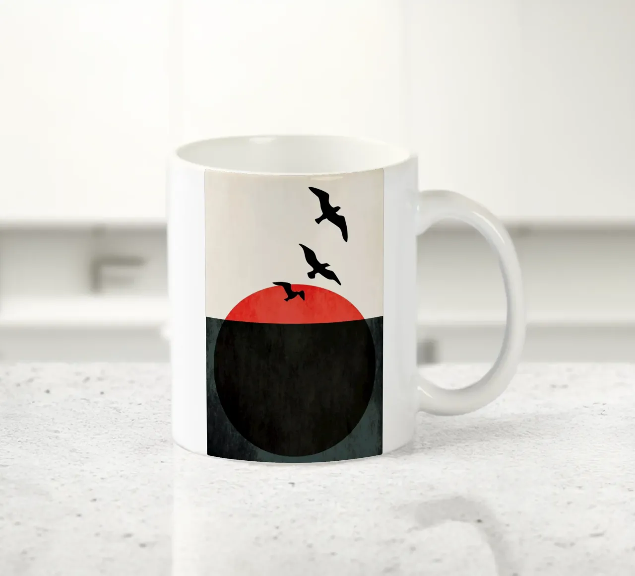 Sunset Breeze - VERDE tazza in ceramica da Kubistika