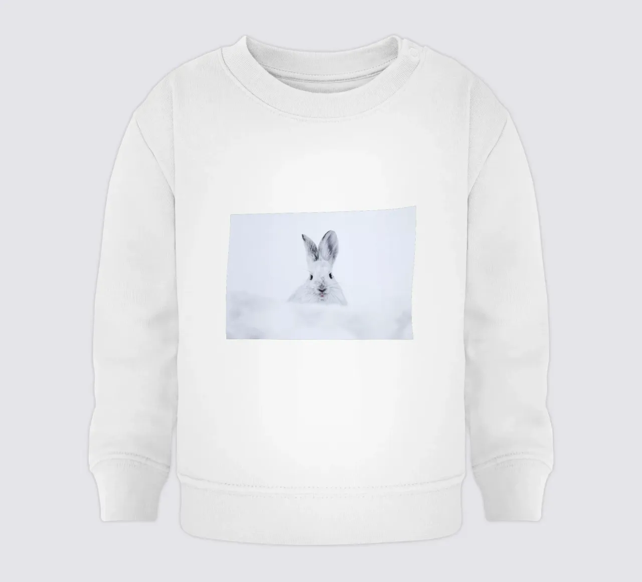 Rabbit in the Snow felpa neonato da EyeEm Mobile GmbH