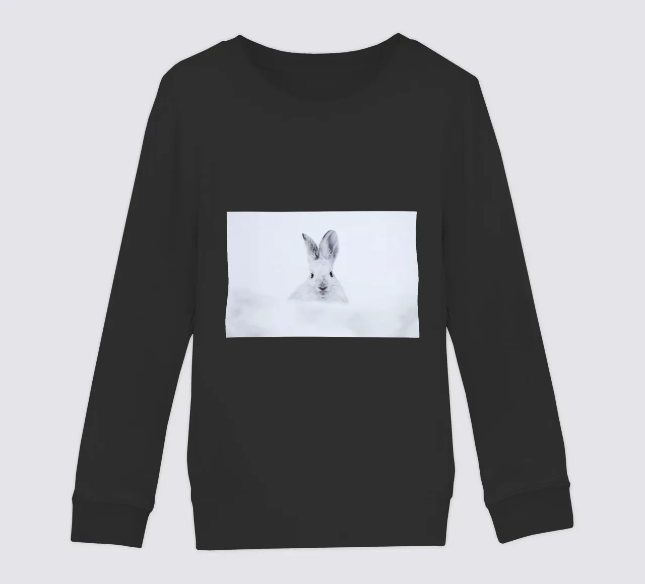 Rabbit in the Snow felpa bambino da EyeEm Mobile GmbH