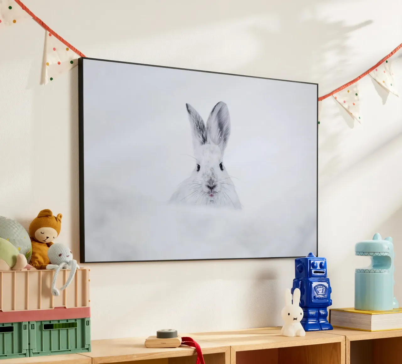 Rabbit in the Snow alluminio dibond da EyeEm Mobile GmbH