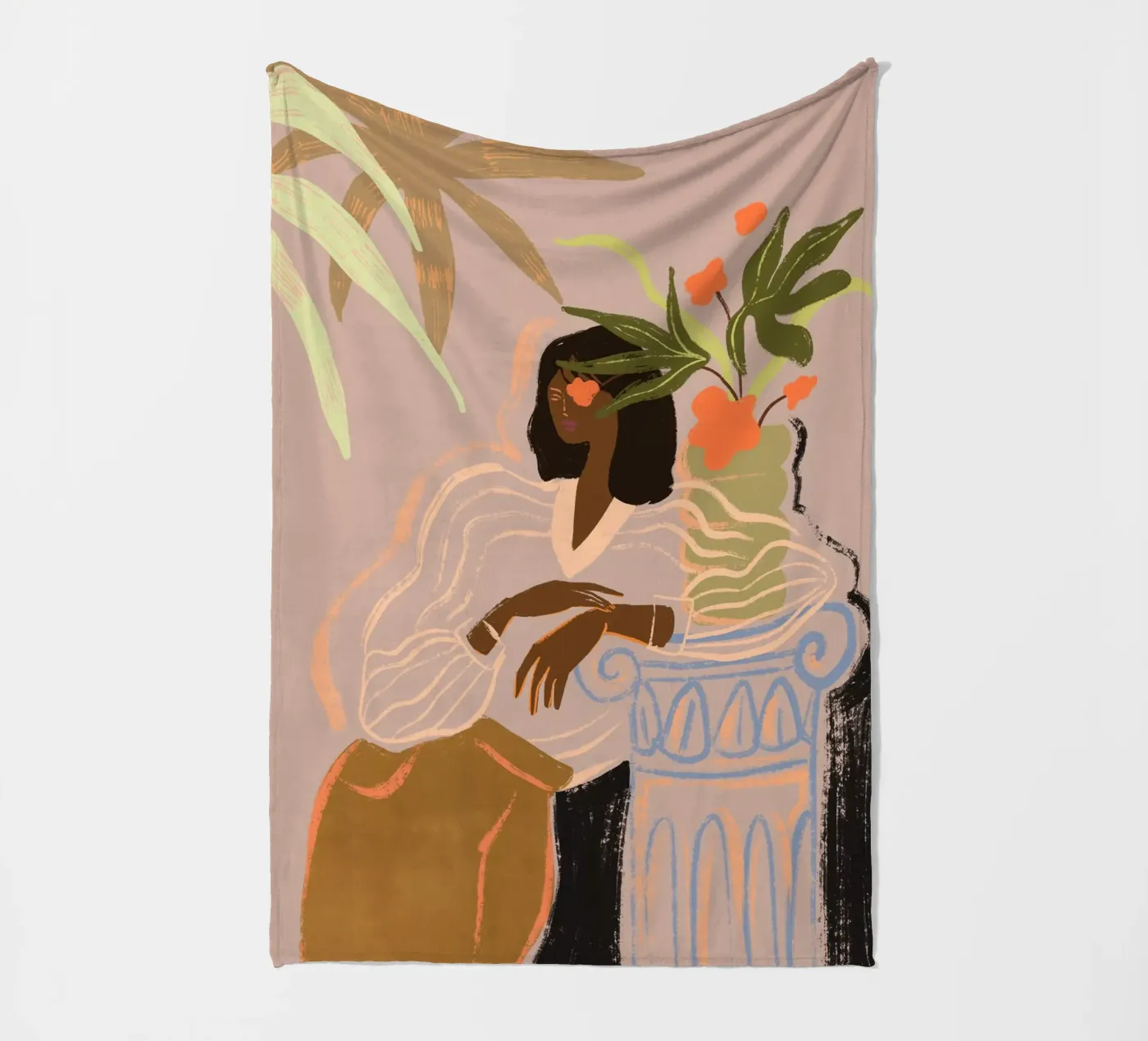 Waiting Fleecedecke von Arty Guava