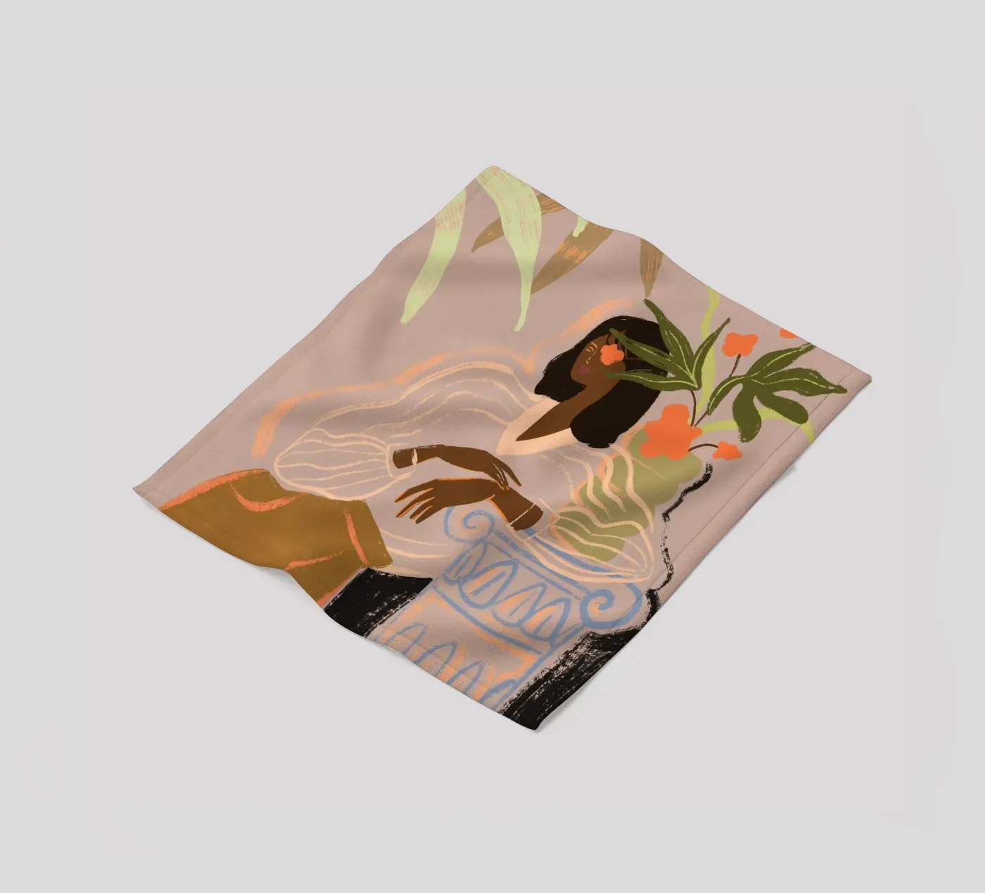 Waiting Fleecedecke von Arty Guava