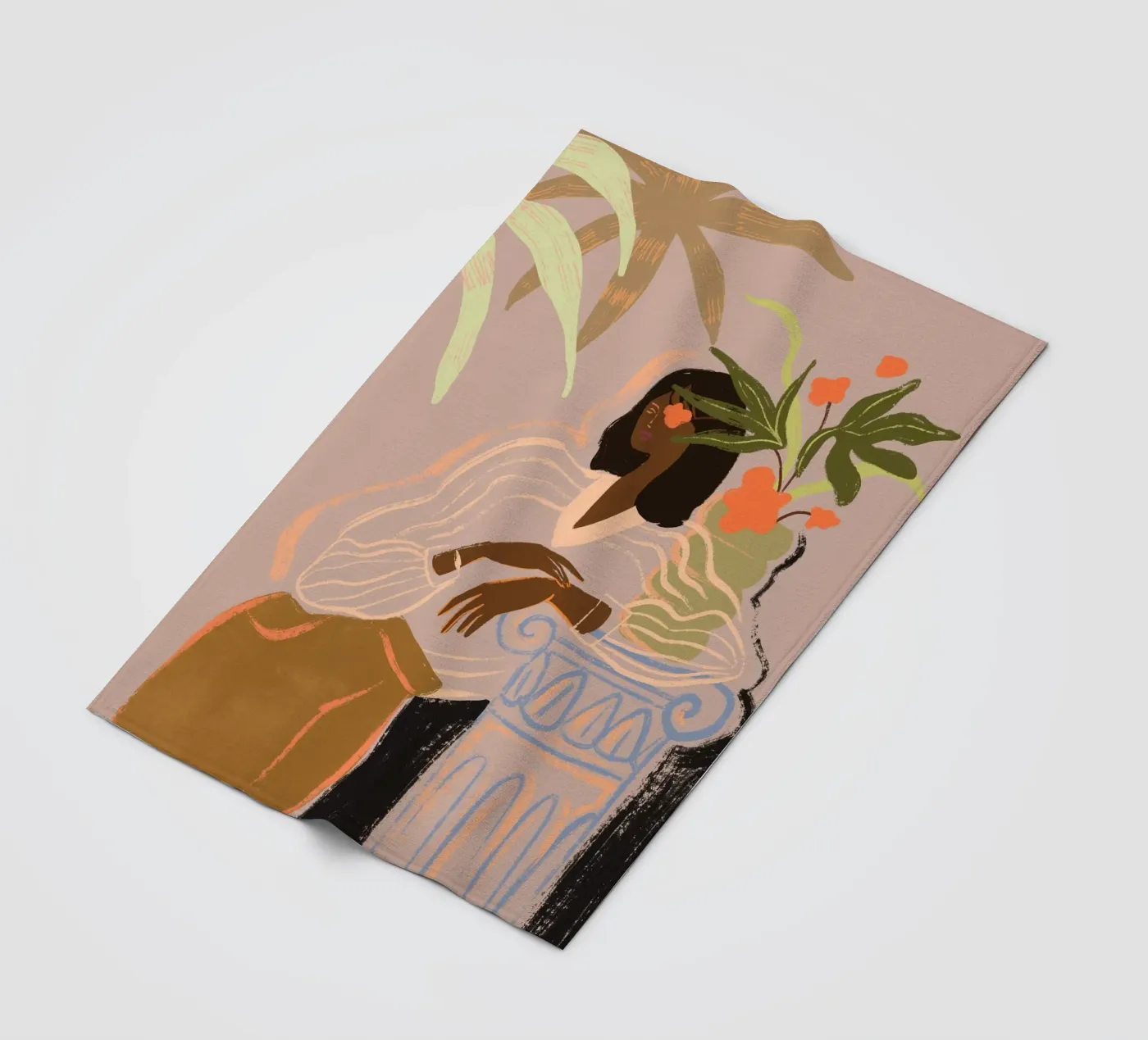 Waiting Fleecedecke von Arty Guava