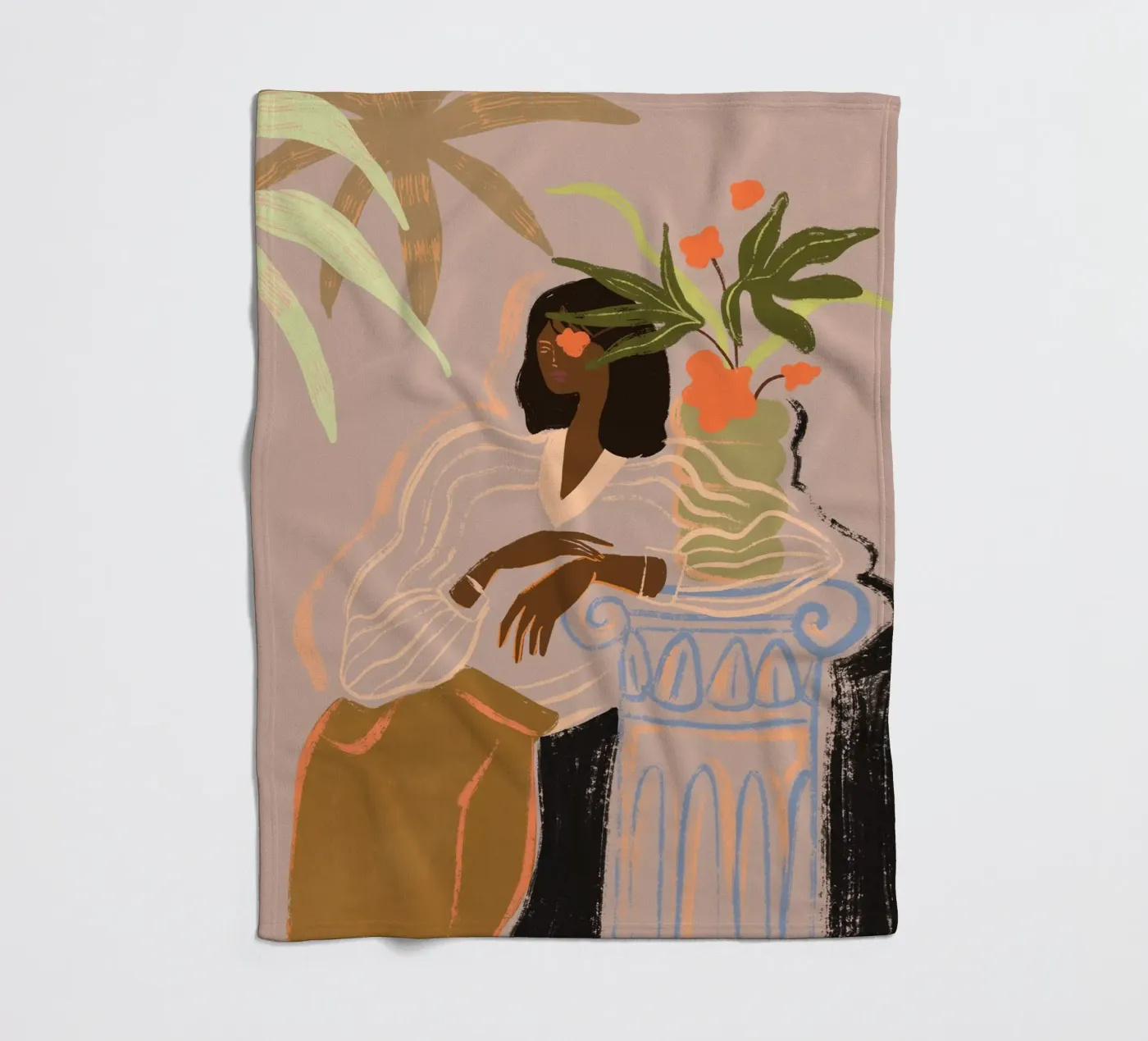 Waiting Fleecedecke von Arty Guava