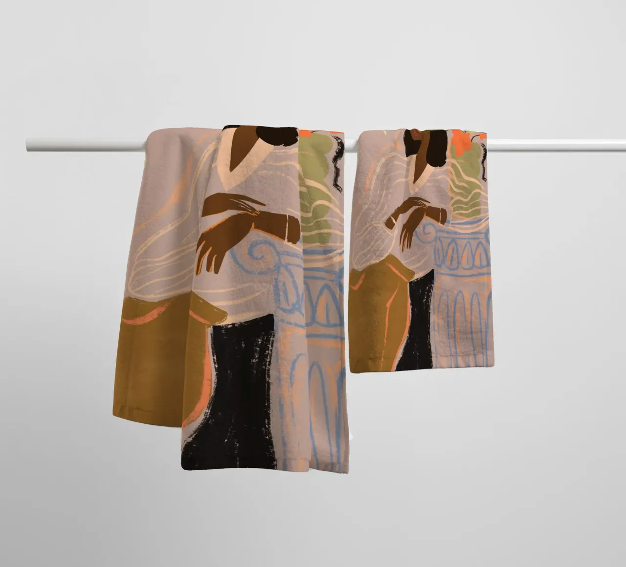 Waiting serviette de bain de Arty Guava