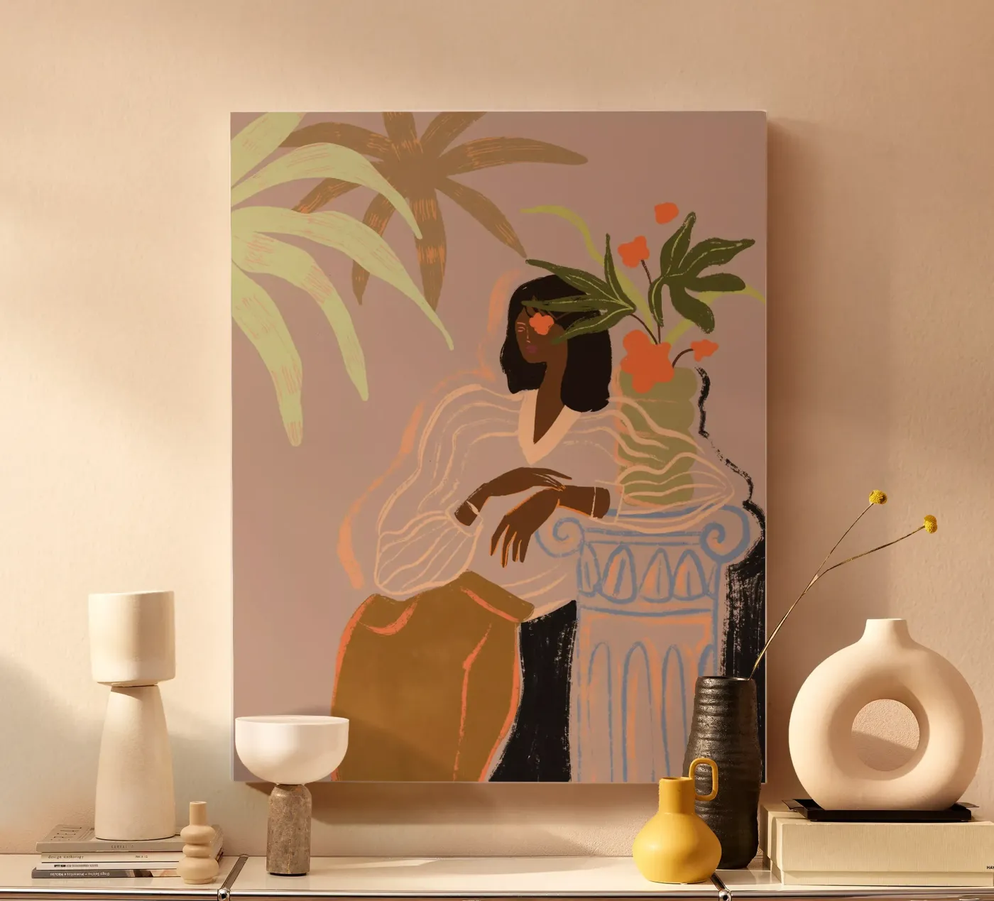 Waiting tela da Arty Guava