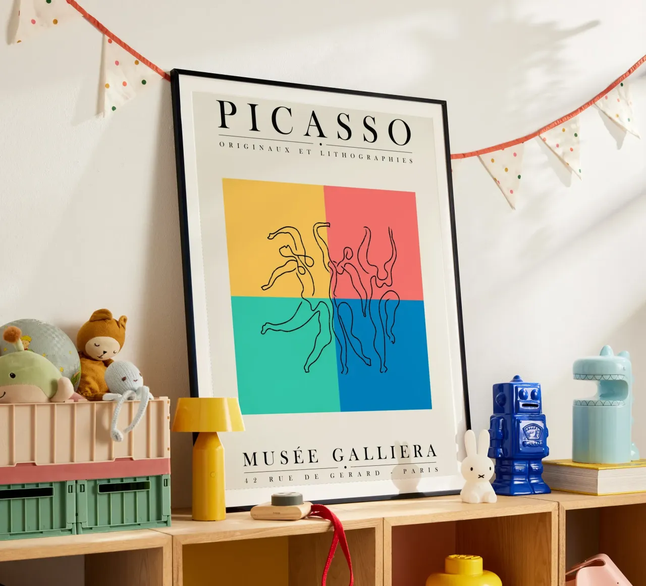 Picasso - Originali e litografie poster con telaio in legno da field juan