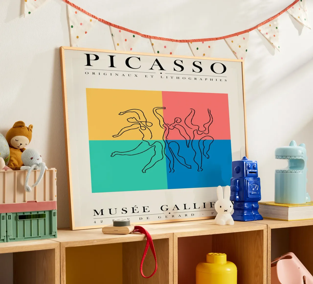 Picasso - Originali e litografie poster con telaio in legno da field juan