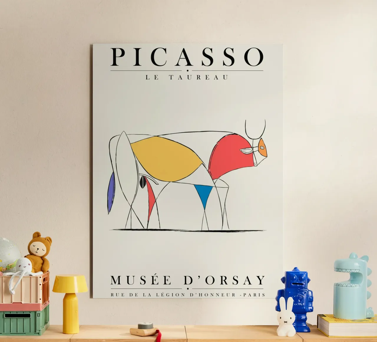 Picasso - The Bull alluminio dibond da field juan