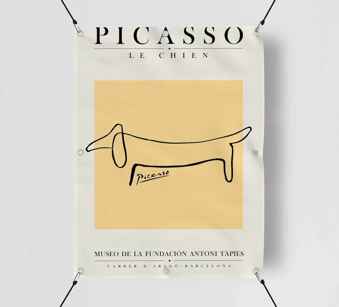 Picasso - The Dog telo in pvc da field juan