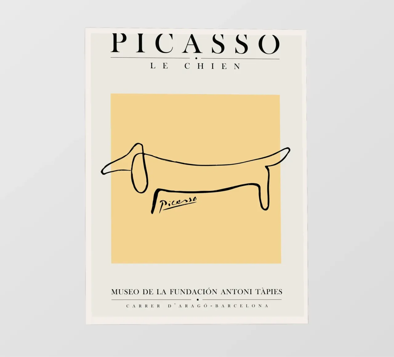 Picasso - The Dog telo in pvc da field juan