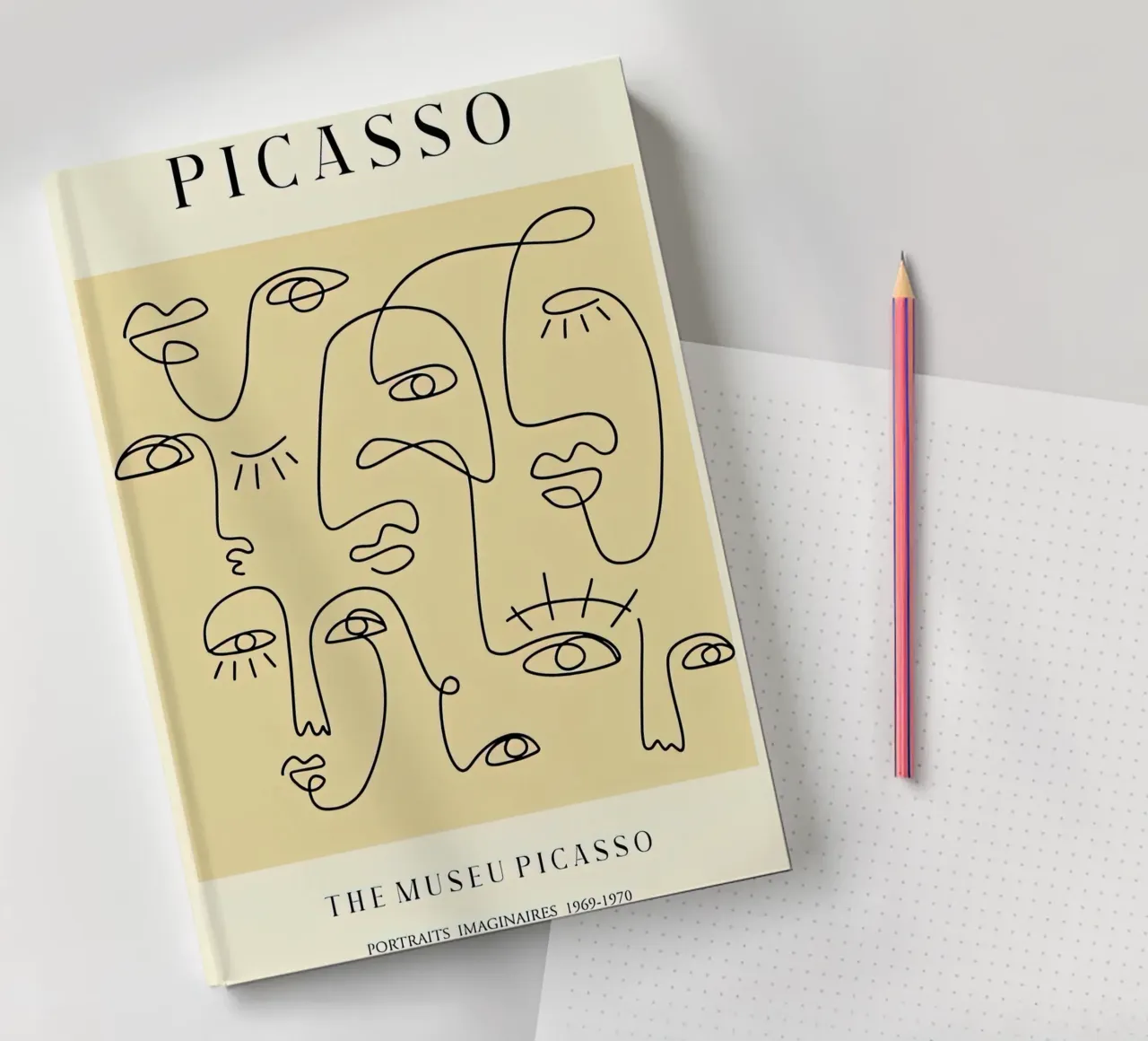 Picasso - many face notebook by field juan