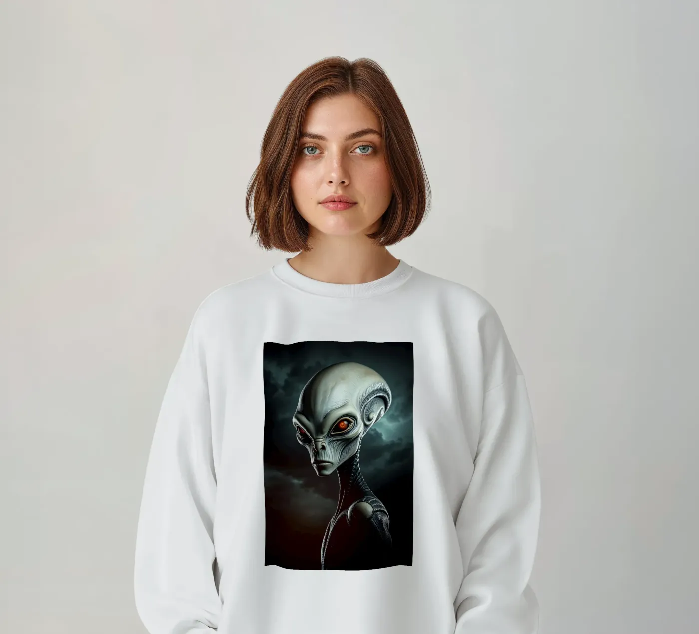 Ritratto alieno felpa da Not from this planet