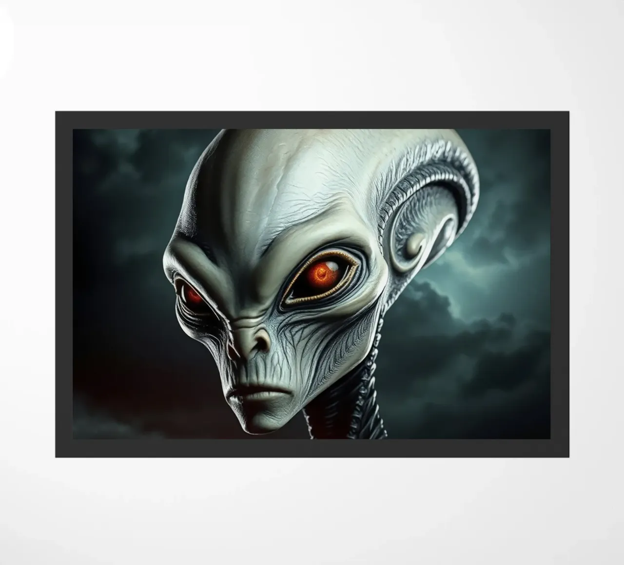 Alien Portrait doormat by Not from this planet
