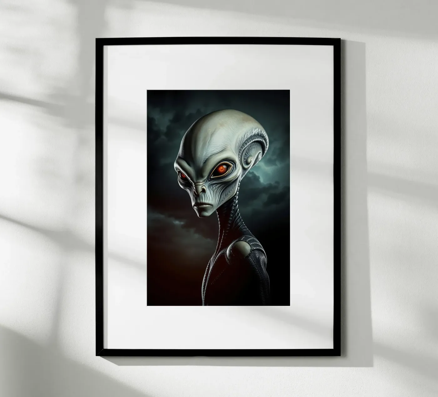 Alien Portrait poster by Not from this planet