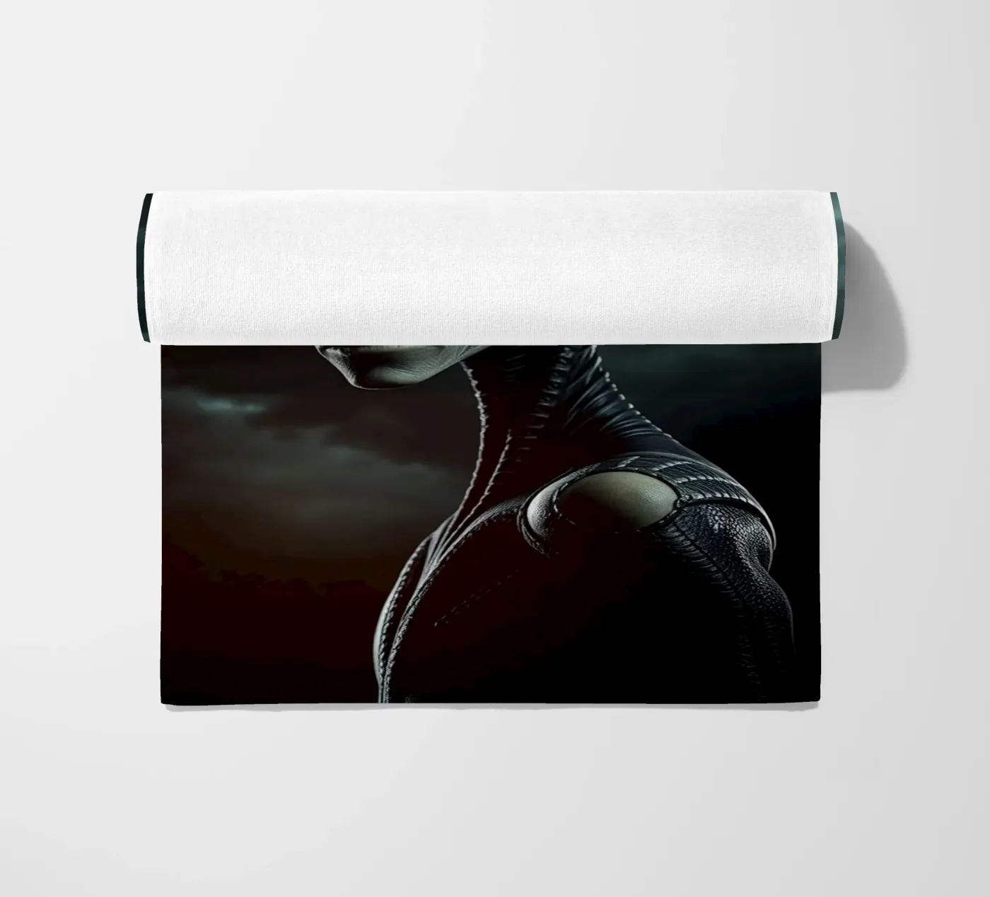 Alien Portrait Strandtuch von Not from this planet