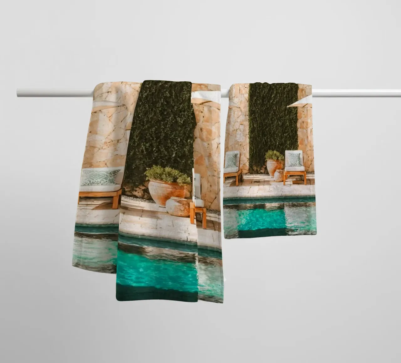 Mediterranean Retreat towel by BLICKPUNKT