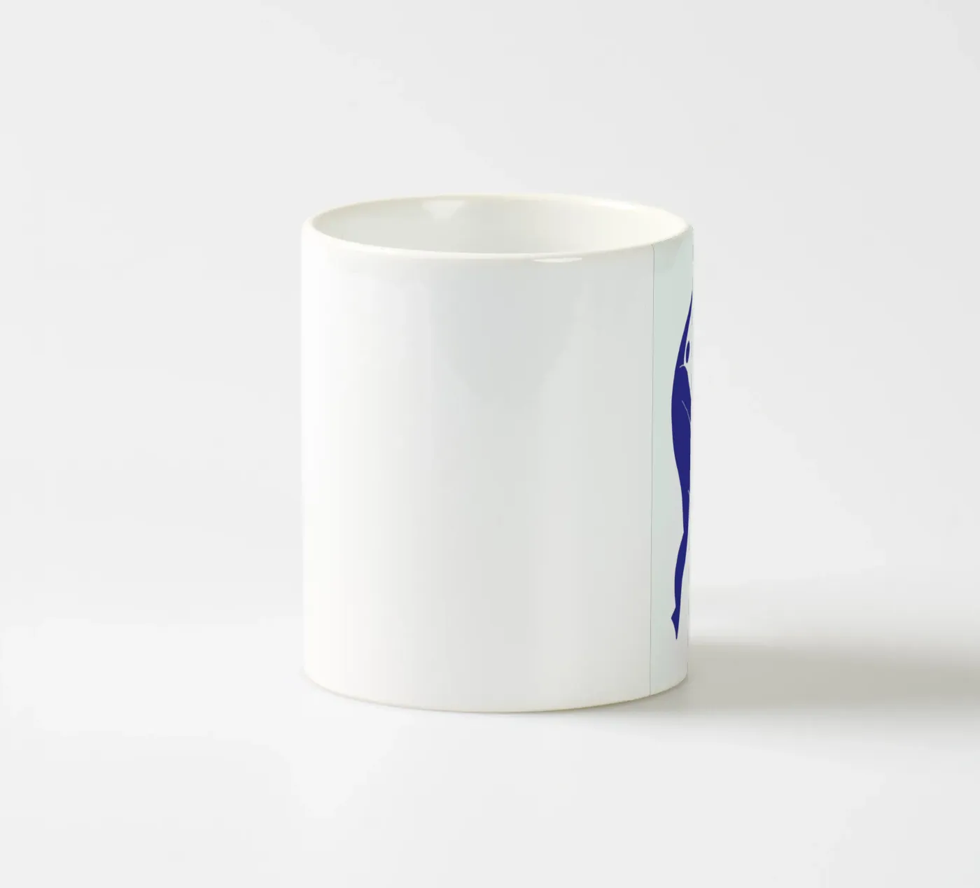 Dancing Figures Blue ceramic mug by Graphite