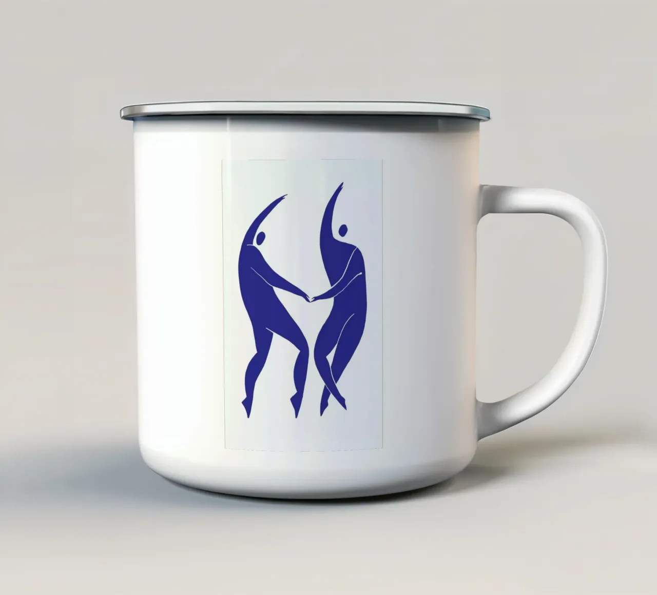Dancing Figures Blue tazza in smalto da Graphite