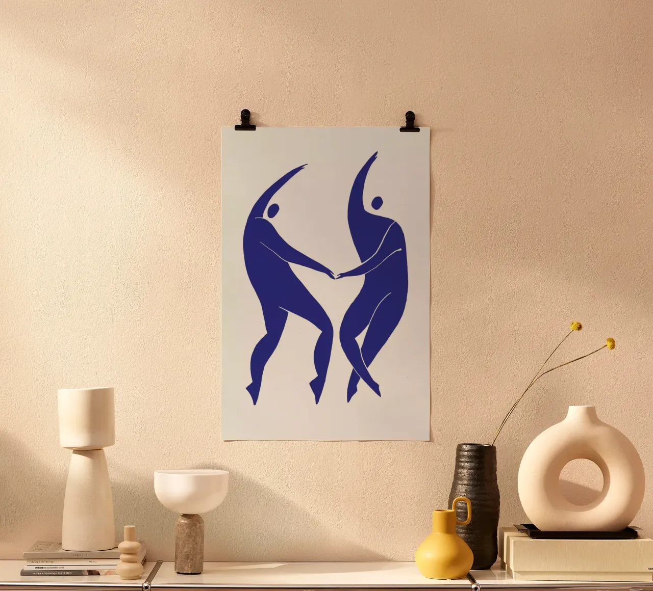 Dancing Figures Blue poster da Graphite