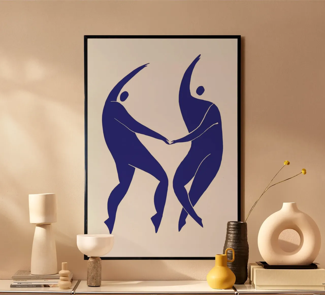 Dancing Figures Blue poster da Graphite
