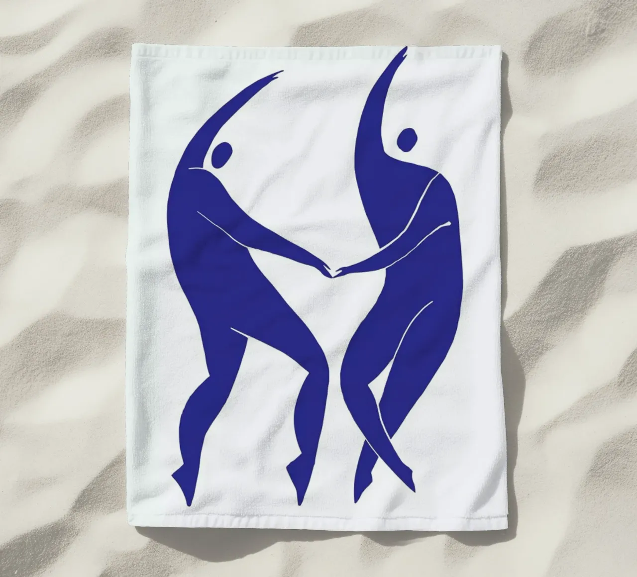 Dancing Figures Blue telo mare da Graphite