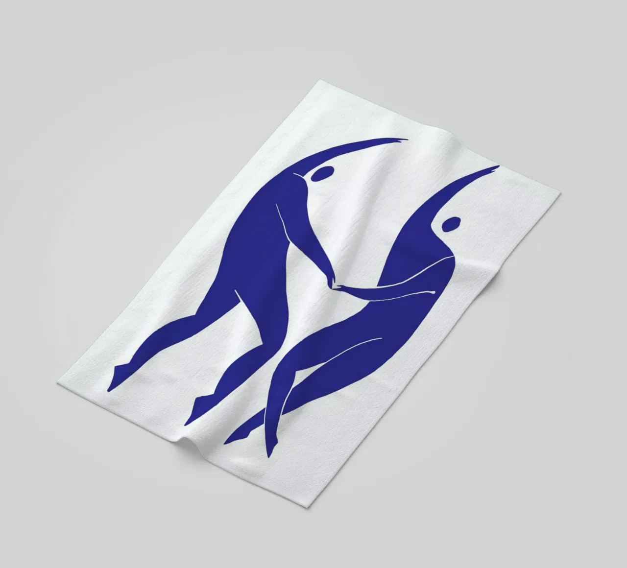 Dancing Figures Blue telo mare da Graphite