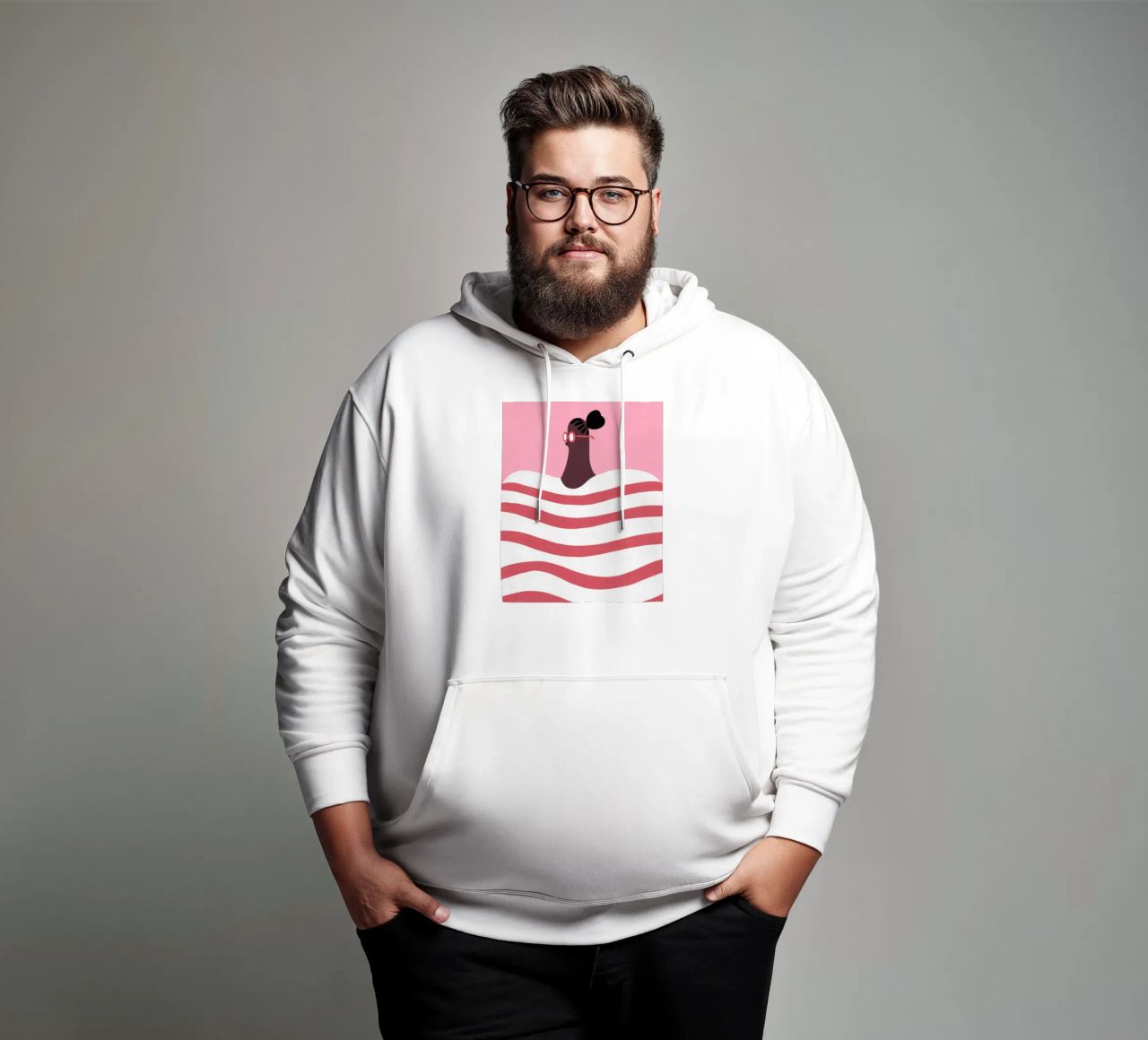 Strisce felpa con cappuccio da Johannes Lott Illustration