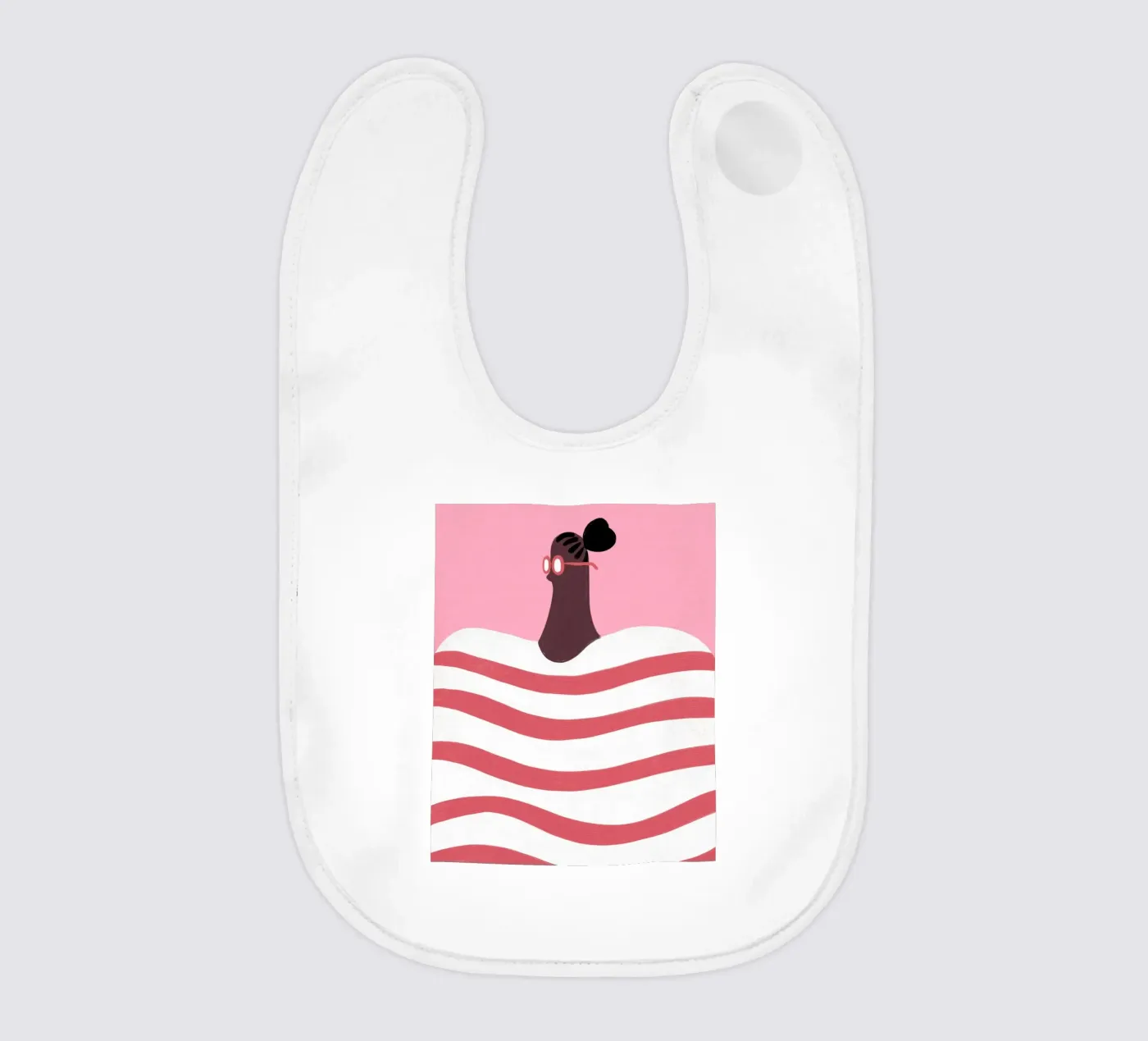 Stripes bavaglino da Johannes Lott Illustration