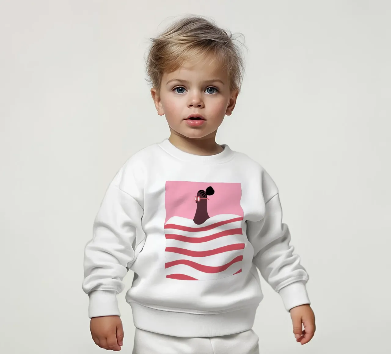 Rayas sudadera de bebé de Johannes Lott Illustration