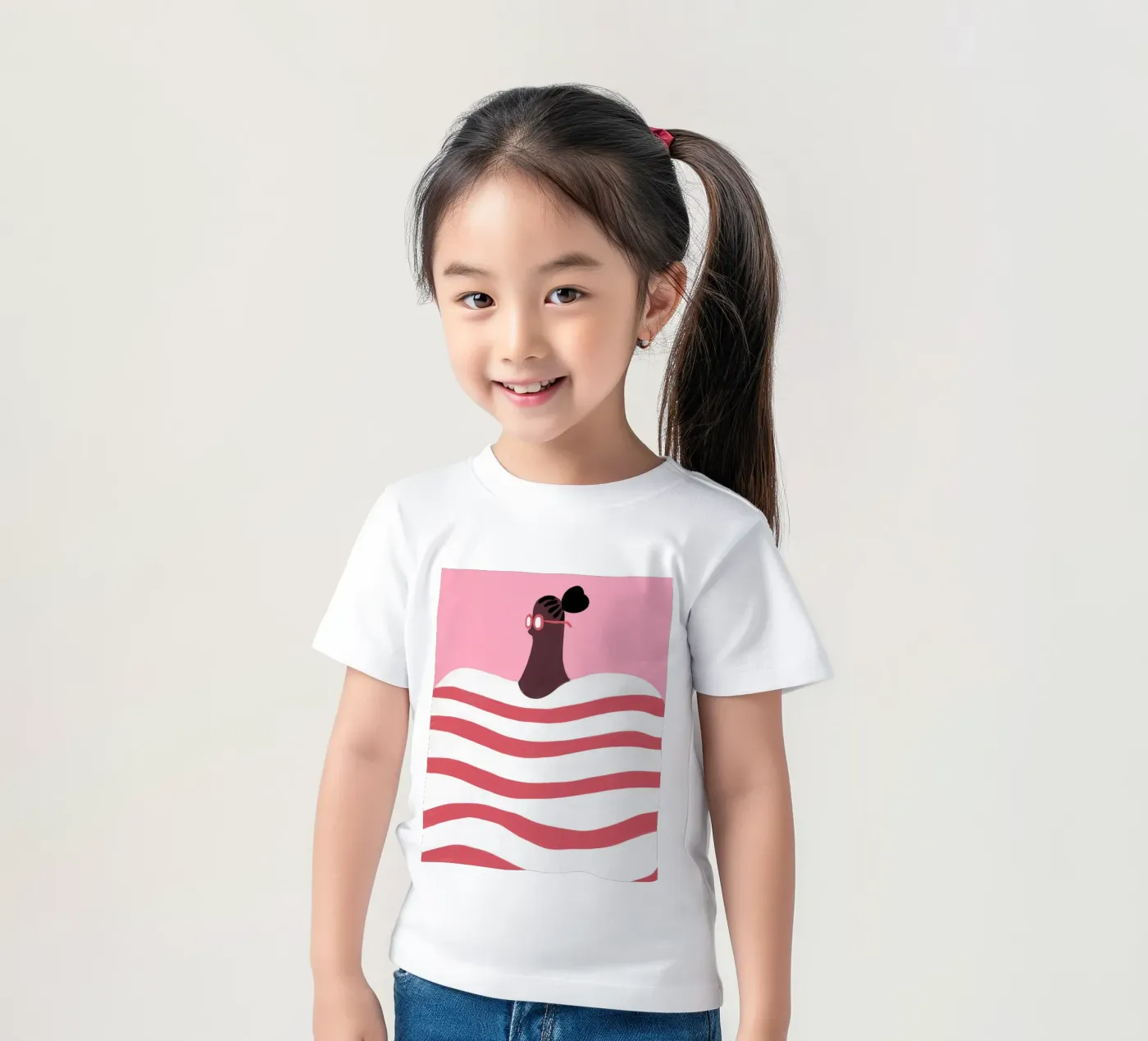 Strisce t-shirt bambini da Johannes Lott Illustration